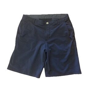 Lululemon Men's Seersucker Striped Kahuna Shorts Sz 36 Black 10.5" Inseam